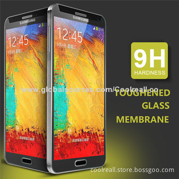 New Temper Glass Screen Film for Samsung Note 3, Toughened by High-temperature, Oil Resistant Layer